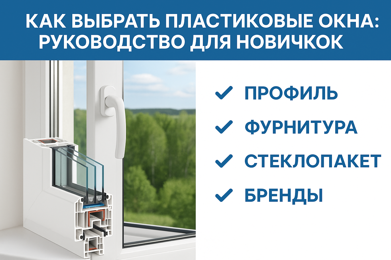 Первый раз выбираешь пластиковые окна? Вот что нужно знать